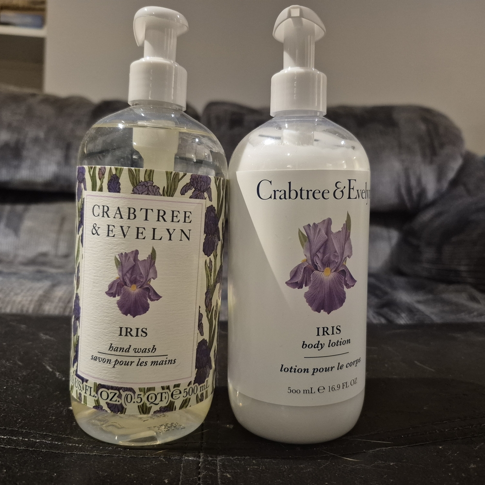 Crabtree & Evelyn Iris Hand Wash & Body Lotion Set - Purple